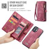 CaseMe iPhone 16 -suojakotelo, 008 Series, irrotettava kuori, punainen