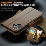 CaseMe iPhone 16 Kotelo 023 Series Ruskea