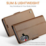 CaseMe iPhone 16 Kotelo 023 Series Ruskea