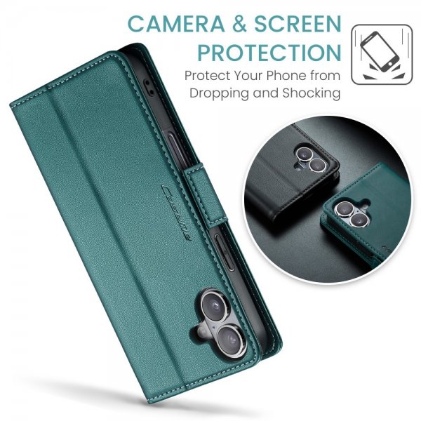 CaseMe iPhone 16 -suojakotelo, 023-sarja, vihreä