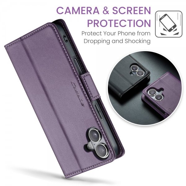 CaseMe iPhone 16 Suojakotelo 023-sarja Violetti