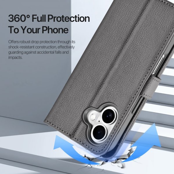 Dux Ducis iPhone 16 -kotelo 2-in-1 Lawa Series MagSafe harmaa