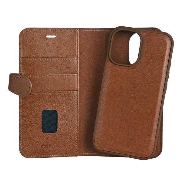 Buffalo iPhone 16 -suojakotelo 2-in-1 MagSeries Ruskea