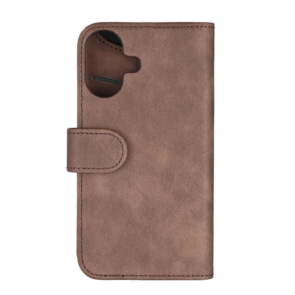Gear iPhone 16 -suojakotelo, 3 korttipaikkaa, ruskea
