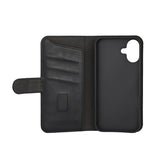 Gear iPhone 16 -suojakuori, 3 korttipaikkaa, musta
