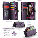 CaseMe iPhone 16 C36 Series violetti suojakotelo