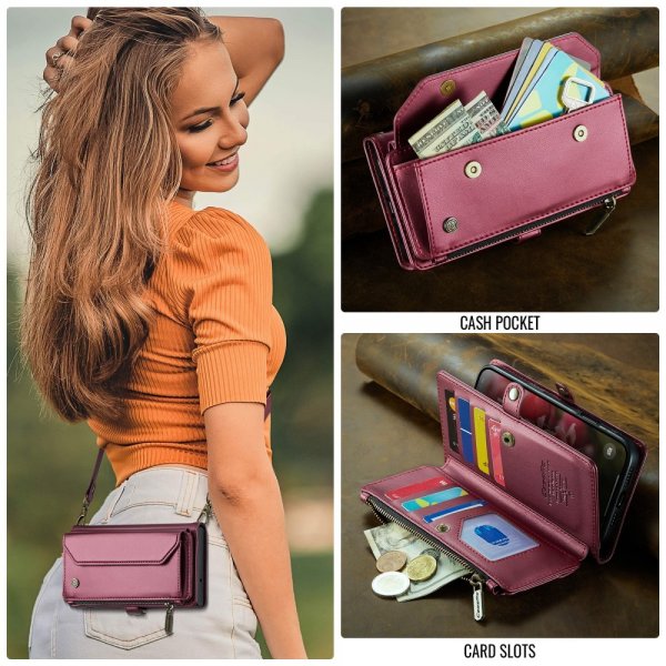 CaseMe iPhone 16 Suojakotelo C36 Series Punainen