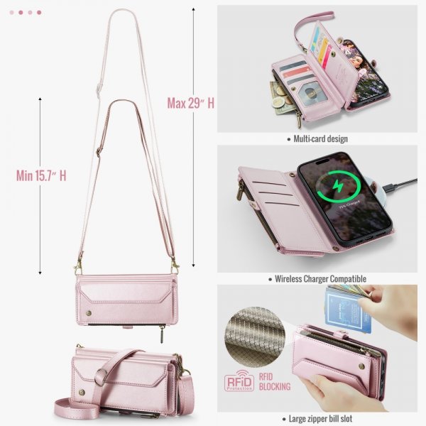 CaseMe iPhone 16 -kotelo C36-sarja Pinkki