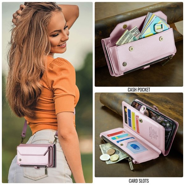 CaseMe iPhone 16 -kotelo C36-sarja Pinkki