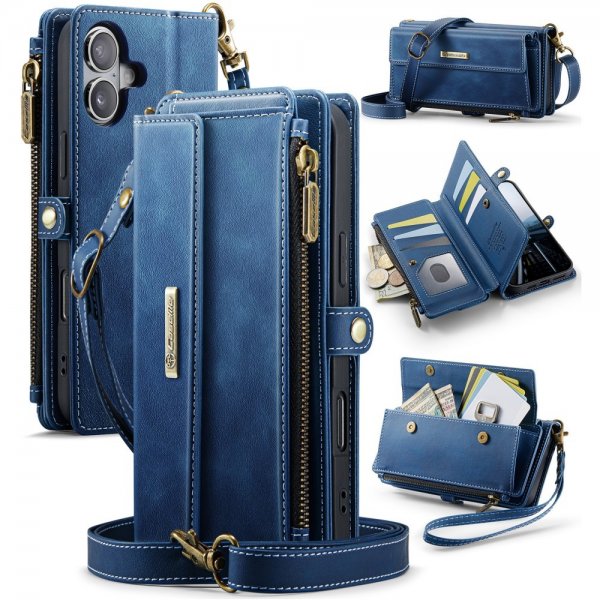 CaseMe iPhone 16 C39 Series Kotelo Sininen