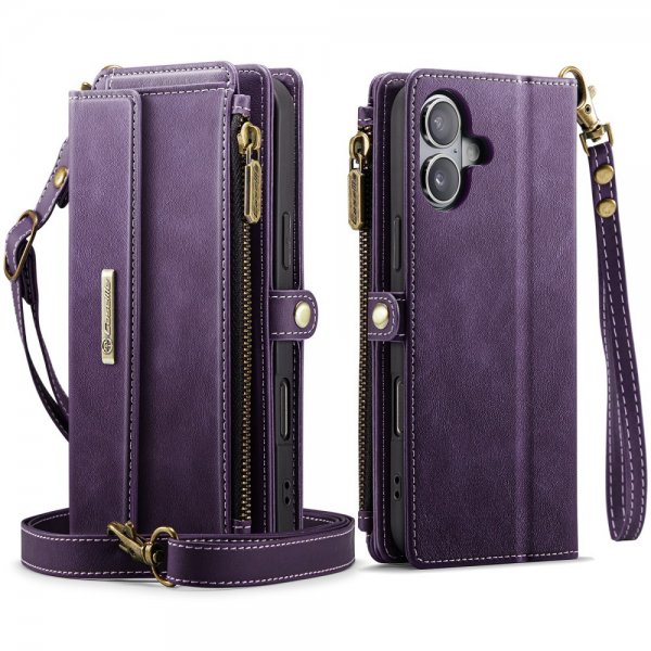 CaseMe iPhone 16 -suojakotelo C39-sarja violetti