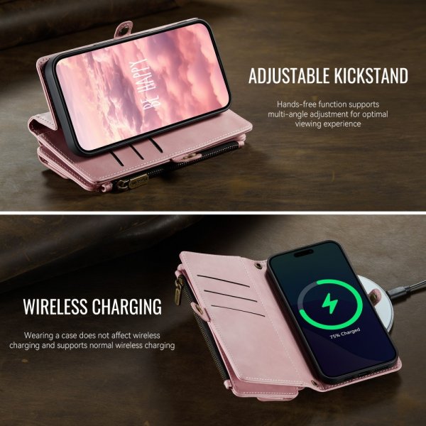 CaseMe iPhone 16 -kotelo C39-sarja Ruusukulta