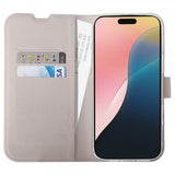 Vivanco iPhone 16 -suojakotelo Classic Wallet Greige