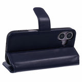 Nordic Covers iPhone 16 Kotelo Essential Leather Heron Blue