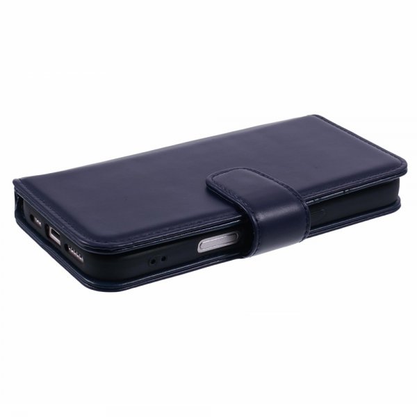 Nordic Covers iPhone 16 Kotelo Essential Leather Heron Blue