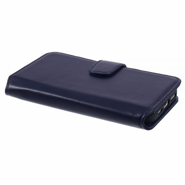 Nordic Covers iPhone 16 Kotelo Essential Leather Heron Blue