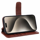 Nordic Covers iPhone 16 -suojakuori, Essential Leather, Maple Brown