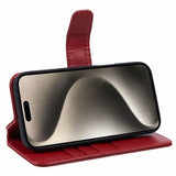 Nordic Covers iPhone 16 Kotelo Essential Leather Poppy Red