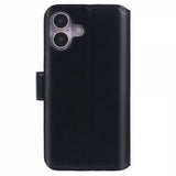 Nordic Covers iPhone 16 Essential Leather -kotelo Raven Black