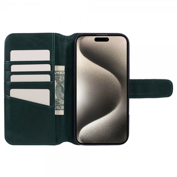 Nordic Covers iPhone 16 MagLeather Juniper Green -kotelo