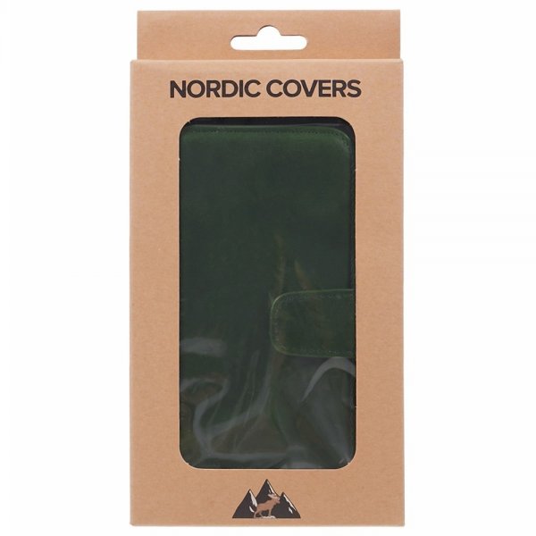 Nordic Covers iPhone 16 MagLeather Juniper Green -kotelo