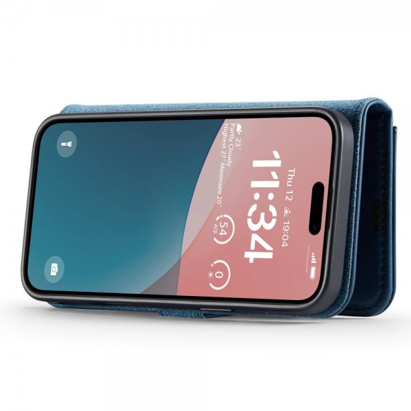 Dg.Ming iPhone 16 -suojakotelo irrotettavalla kuorella, sininen