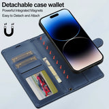 Lc.Imeeke iPhone 16 -kotelo irrotettavalla kuorella L2 Series MagSafe sininen