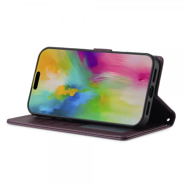 Lc.Imeeke iPhone 16 -kotelo irrotettavalla kuorella, L2 Series, MagSafe, violetti