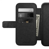 Nomad iPhone 16 Modern Leather Folio -suojakotelo, musta