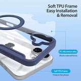 Dux Ducis iPhone 16 Suojakotelo Skin X Pro Series Kickstand MagSafe Sininen