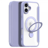Dux Ducis iPhone 16 -suojakotelo Skin X Pro Series Kickstand MagSafe Violetti