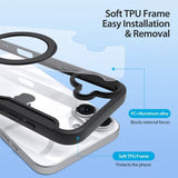 Dux Ducis iPhone 16 -suojakotelo Skin X Pro Series Kickstand MagSafe musta