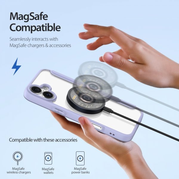 Dux Ducis iPhone 16 -suojakotelo Skin X Pro Series MagSafe, violetti