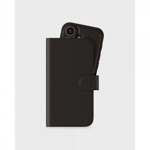 holdit iPhone 16 Fodral Wallet Case Magnet Plus Musta