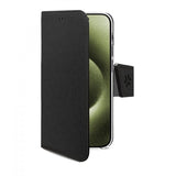 Celly iPhone 16 Suojakotelo Wally Wallet Case Musta