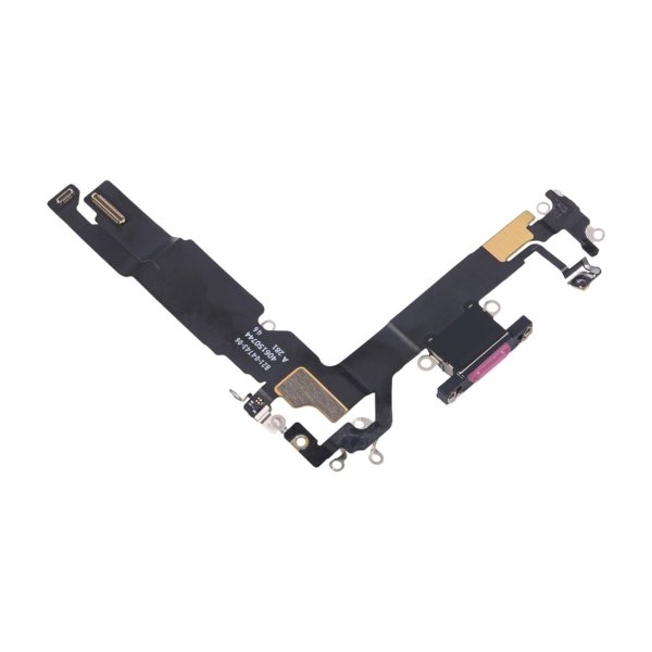 iPhone 16 latausliitin joustokaapeli alkuperäinen - Violetti