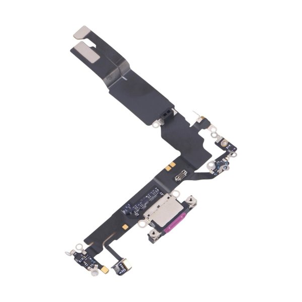 iPhone 16 latausliitin joustokaapeli alkuperäinen - Violetti