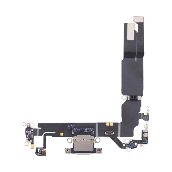 iPhone 16 latausliitin joustokaapeli alkuperäinen - valkoinen