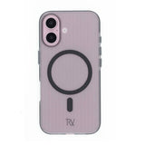 Rvelon iPhone 16 -kuori, aaltopahvimainen MagSafe, musta