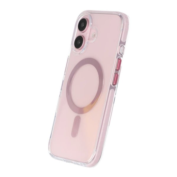 iPhone 16 -suojakuori, iskunkestävä, MagSafe, pinkki