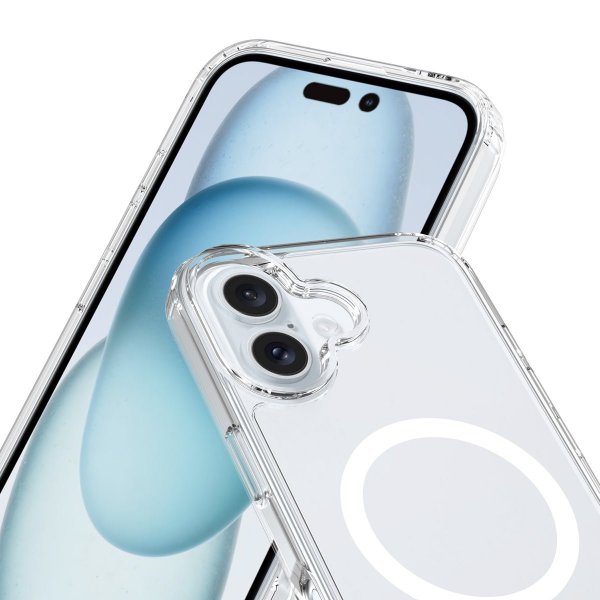 Rvelon iPhone 16 Kuori TPU MagSafe Läpinäkyvä