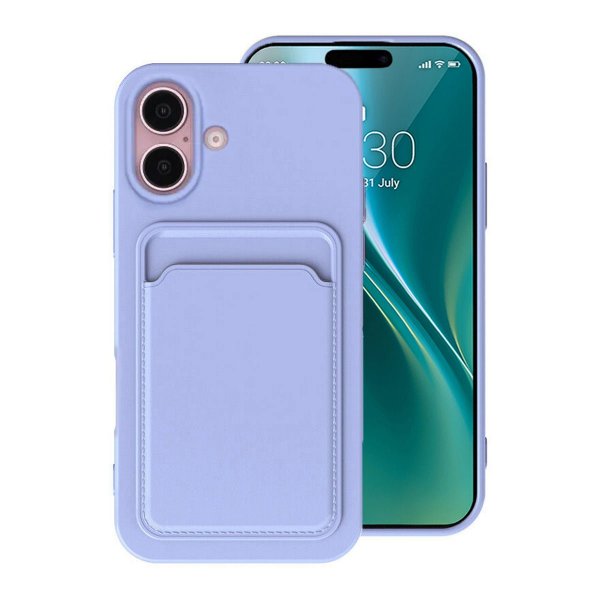 iPhone 16 Kuoret Korttiteline Violetti
