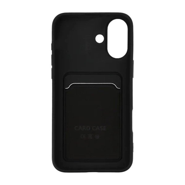 iPhone 16 Kuoret Korttiteline Musta