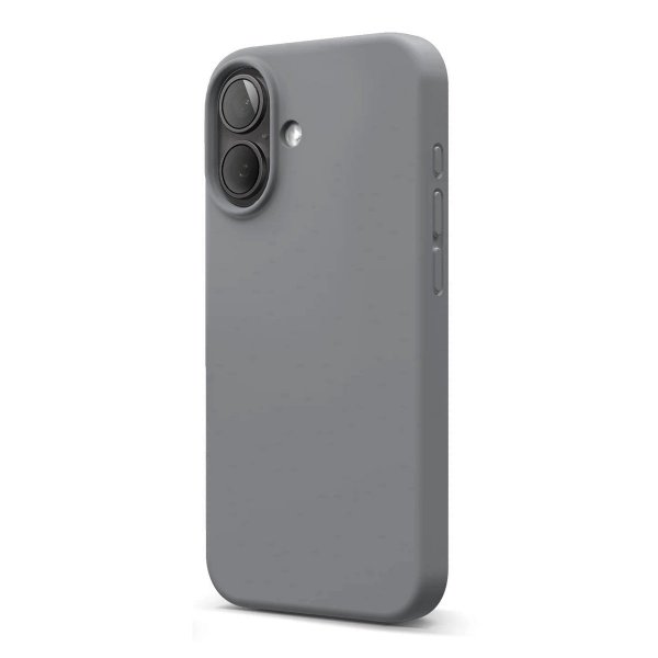 Rvelon iPhone 16 -silikonisuojakuori, harmaa