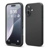 Rvelon iPhone 16 -silikonikuori, musta