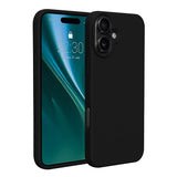 iPhone 16 Silikonikuori Musta
