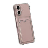 iPhone 16 Kuori Korttipidike Iskunkestävä Musta