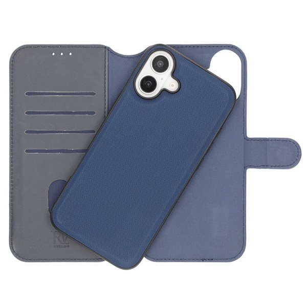 Rvelon iPhone 16 -kotelo, magneettisesti irrotettava kuori, sininen
