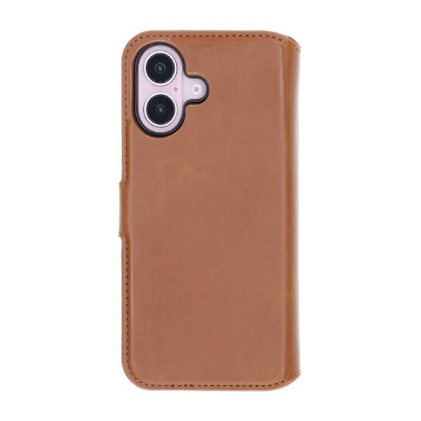 Rvelon iPhone 16 -suojakuori magneettisella irrotettavalla kannella, ruskea