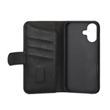 Gear iPhone 16 Plus -kotelo, 3 korttipaikkaa, musta